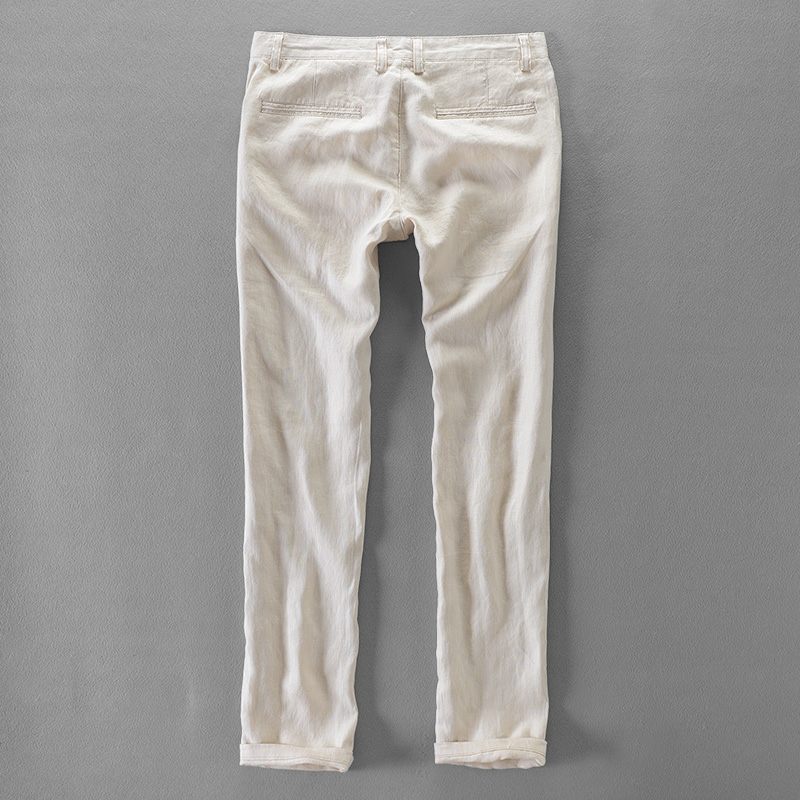 Pantalon en lin pur pour homme - Streetwear Brand Marketing avis et prix