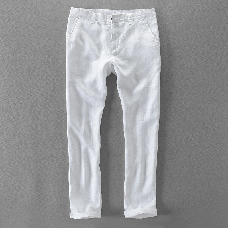 Pantalon en lin pur pour homme - Streetwear Brand Marketing avis et prix